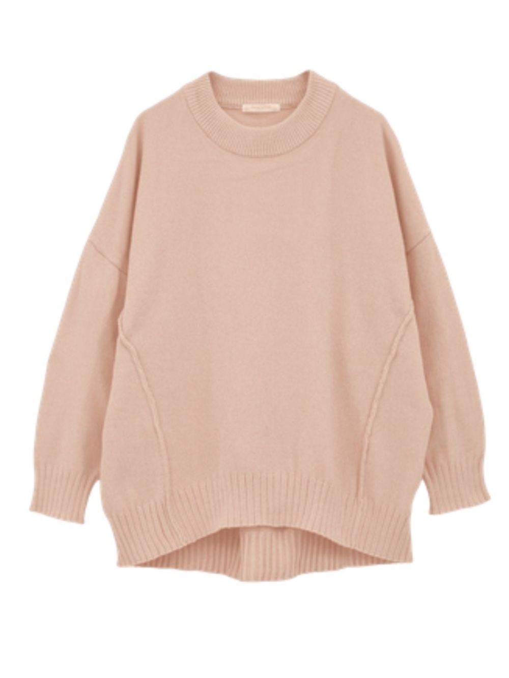 🇯🇵 CHOCCOL RAFFINE Pink Plush Chenille Oversized Tunic Pullover リラックスモールニットチュニック